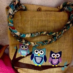 Large tote bag made of, made of burial lap bag